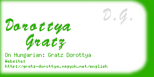 dorottya gratz business card